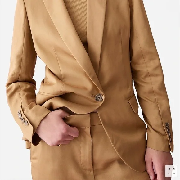 J. Crew - Alfie Blazer in Gramercy Twill - Light Cappuccino